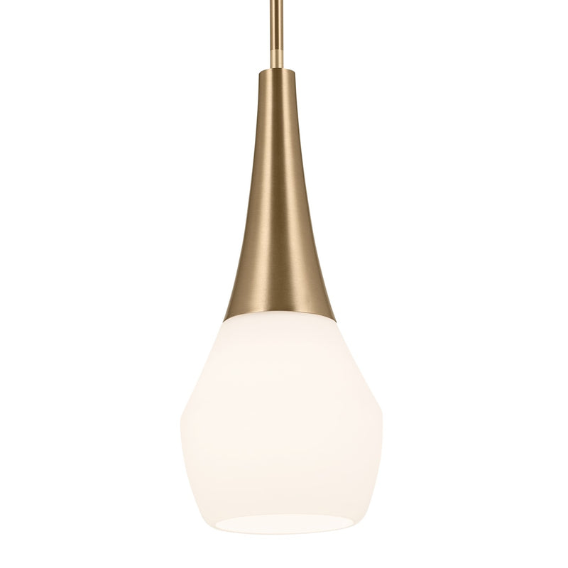 Kichler 52529CPZ One Light Pendant, Champagne Bronze
