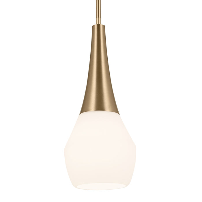 Kichler 52529CPZ One Light Pendant, Champagne Bronze