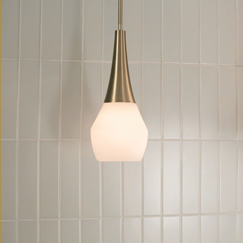 Kichler 52529CPZ One Light Pendant, Champagne Bronze