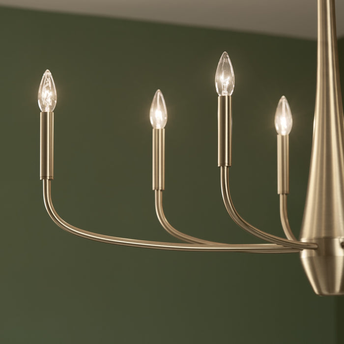Kichler 52528CPZ Eight Light Chandelier, Champagne Bronze