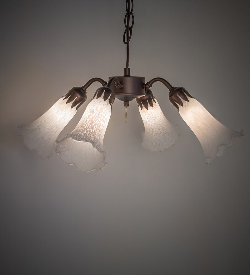 Meyda Tiffany 247652 Four Light Fan Light, Mahogany Bronze