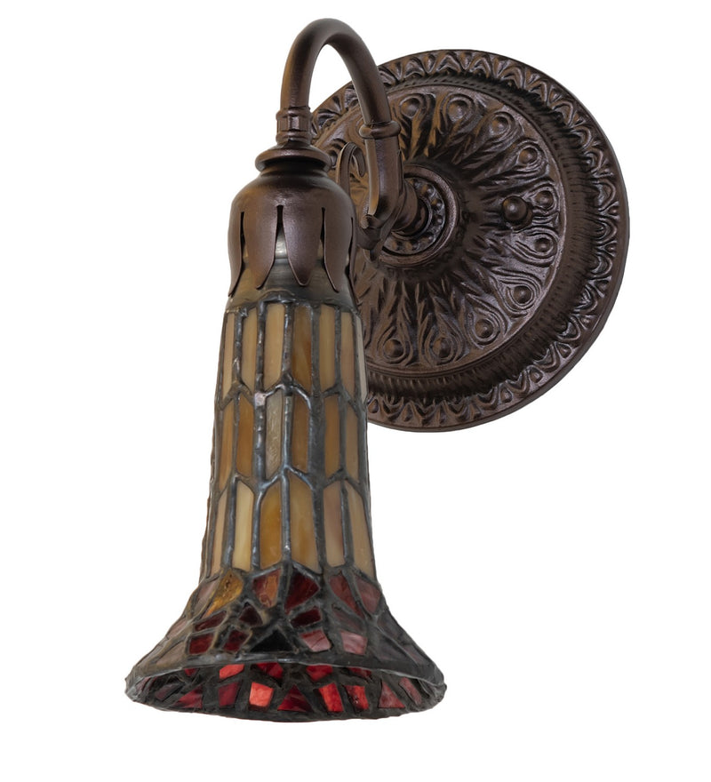 Meyda Tiffany 251865 One Light Wall Sconce, Mahogany Bronze