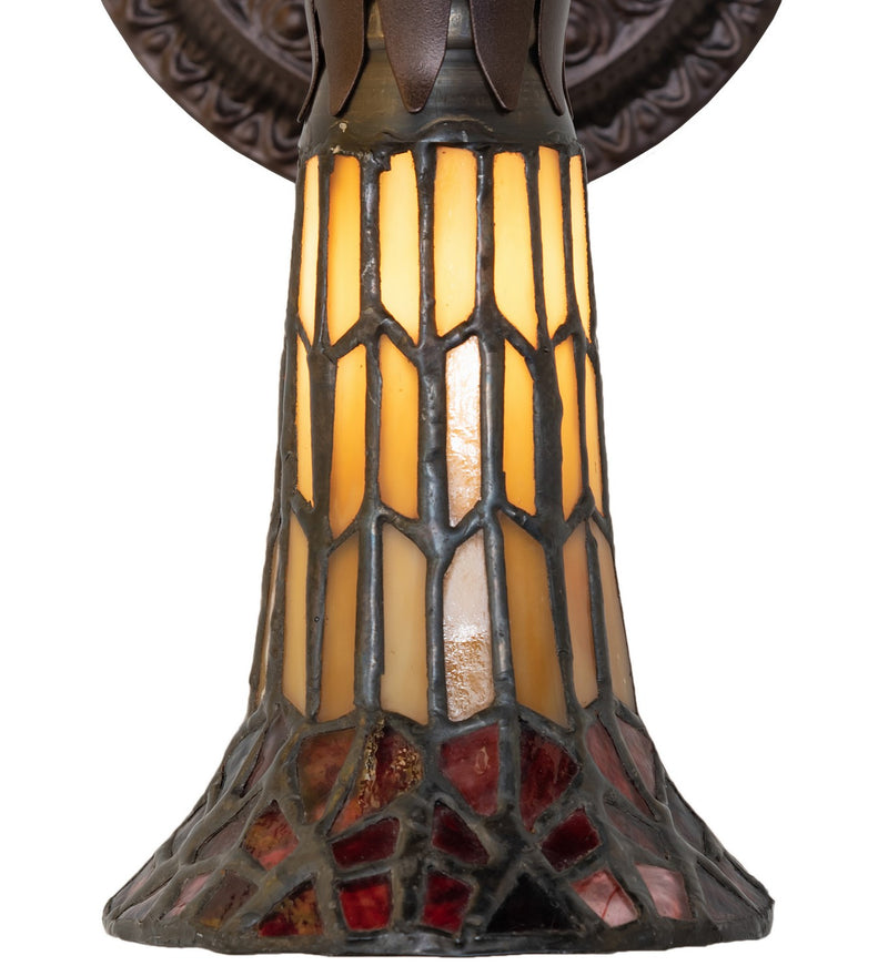 Meyda Tiffany 251865 One Light Wall Sconce, Mahogany Bronze
