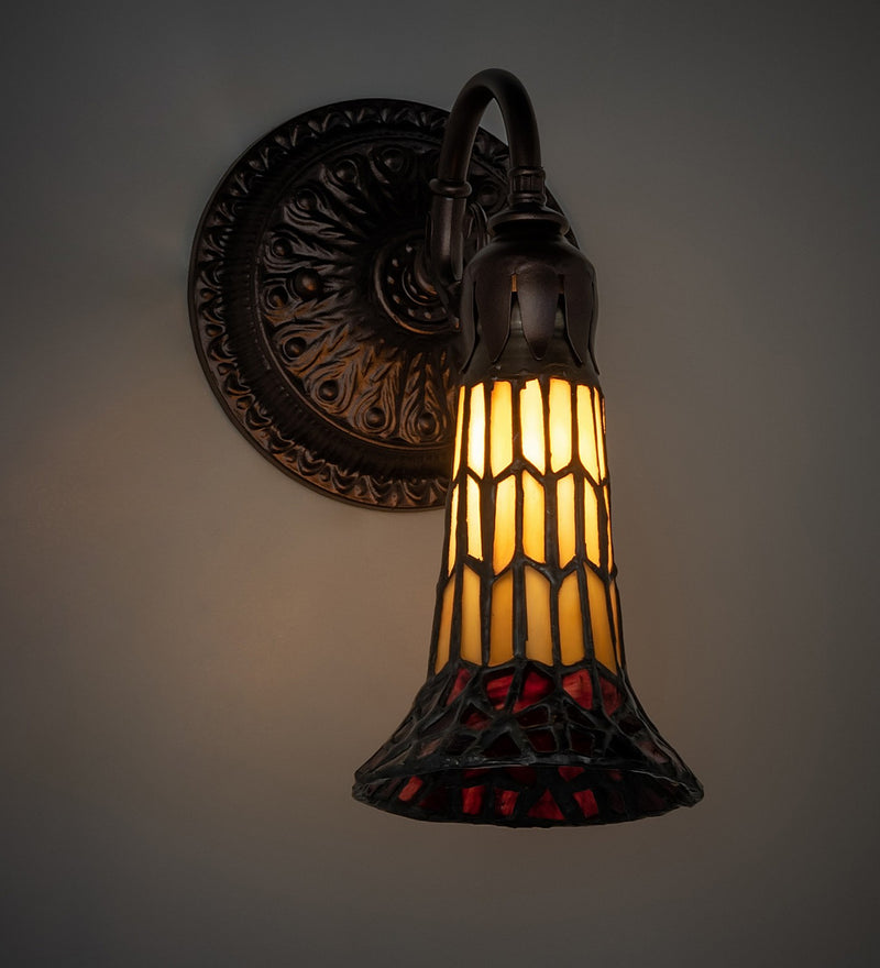 Meyda Tiffany 251865 One Light Wall Sconce, Mahogany Bronze
