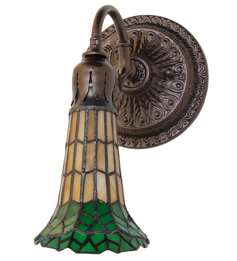 Meyda Tiffany 251866 One Light Wall Sconce, Mahogany Bronze