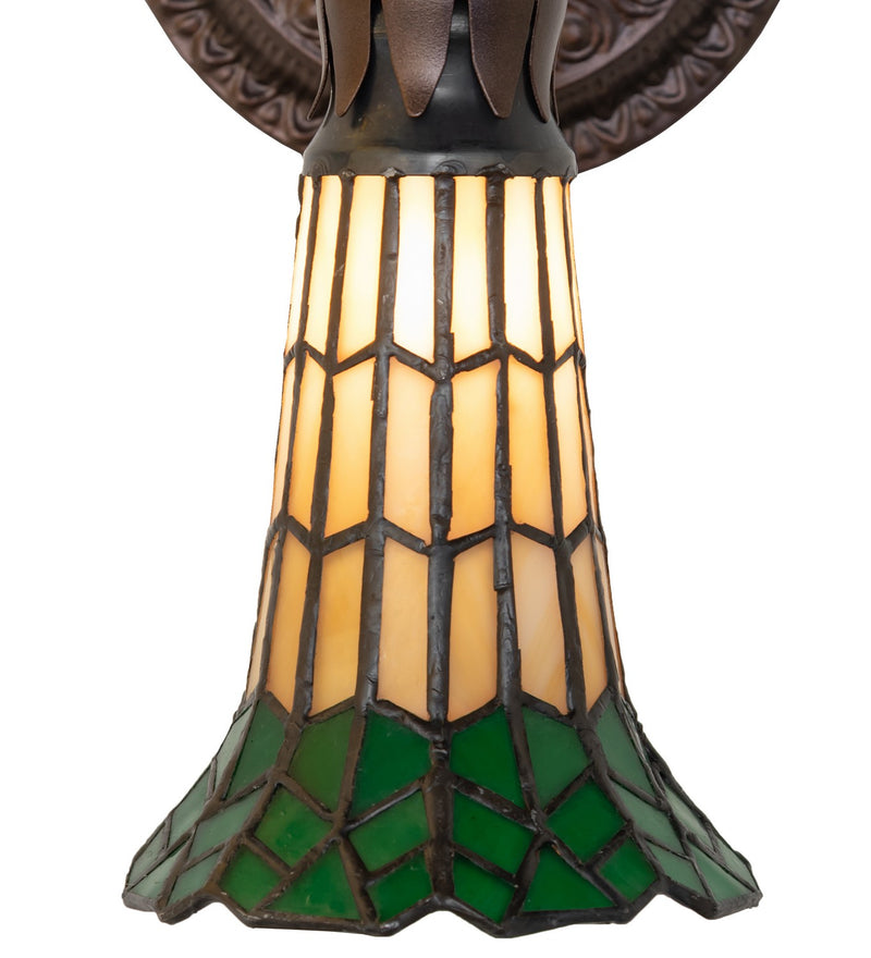 Meyda Tiffany 251866 One Light Wall Sconce, Mahogany Bronze
