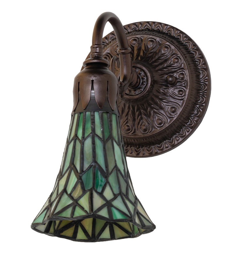 Meyda Tiffany 251869 One Light Wall Sconce, Mahogany Bronze
