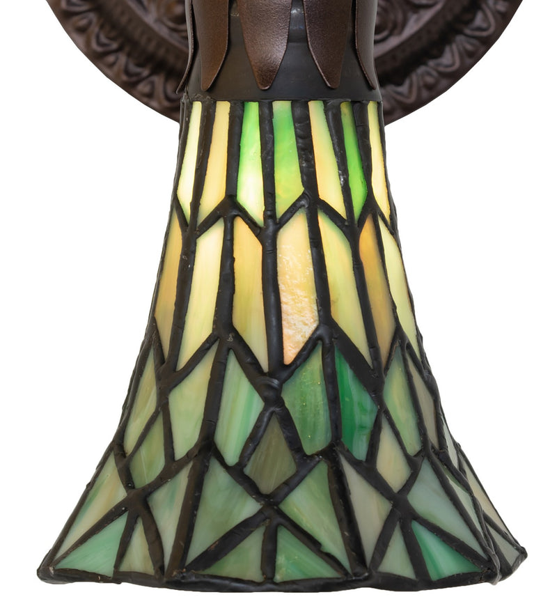 Meyda Tiffany 251869 One Light Wall Sconce, Mahogany Bronze