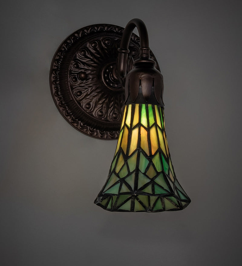 Meyda Tiffany 251869 One Light Wall Sconce, Mahogany Bronze