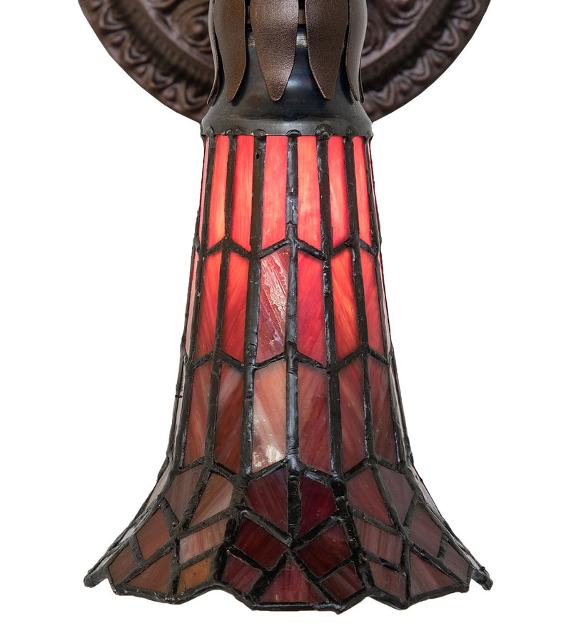 Meyda Tiffany 251872 One Light Wall Sconce, Mahogany Bronze