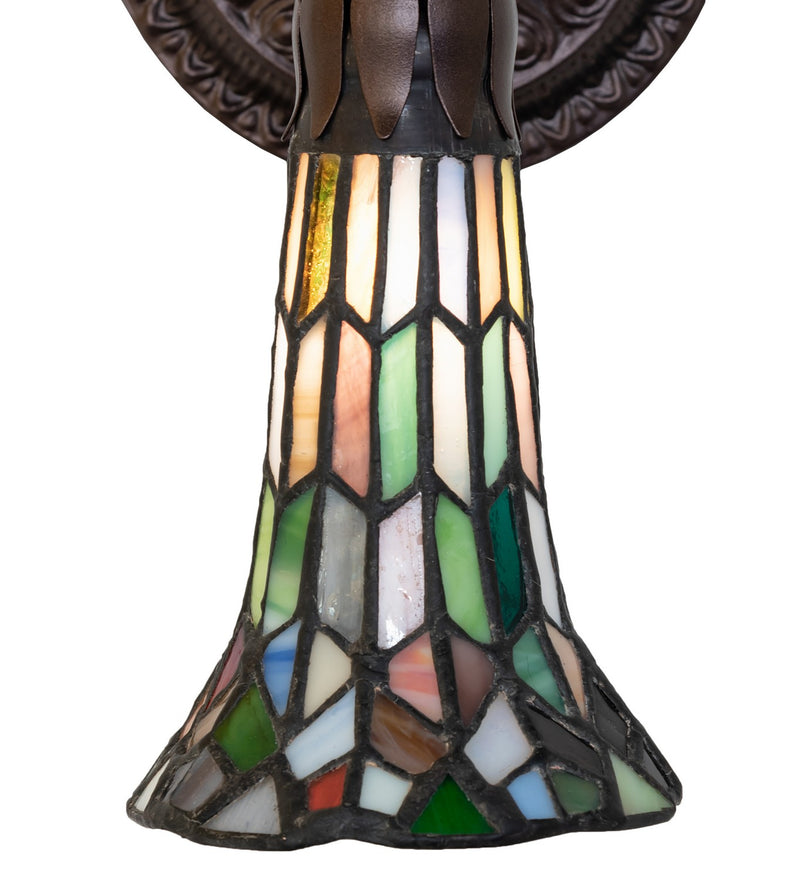 Meyda Tiffany 251873 One Light Wall Sconce, Mahogany Bronze