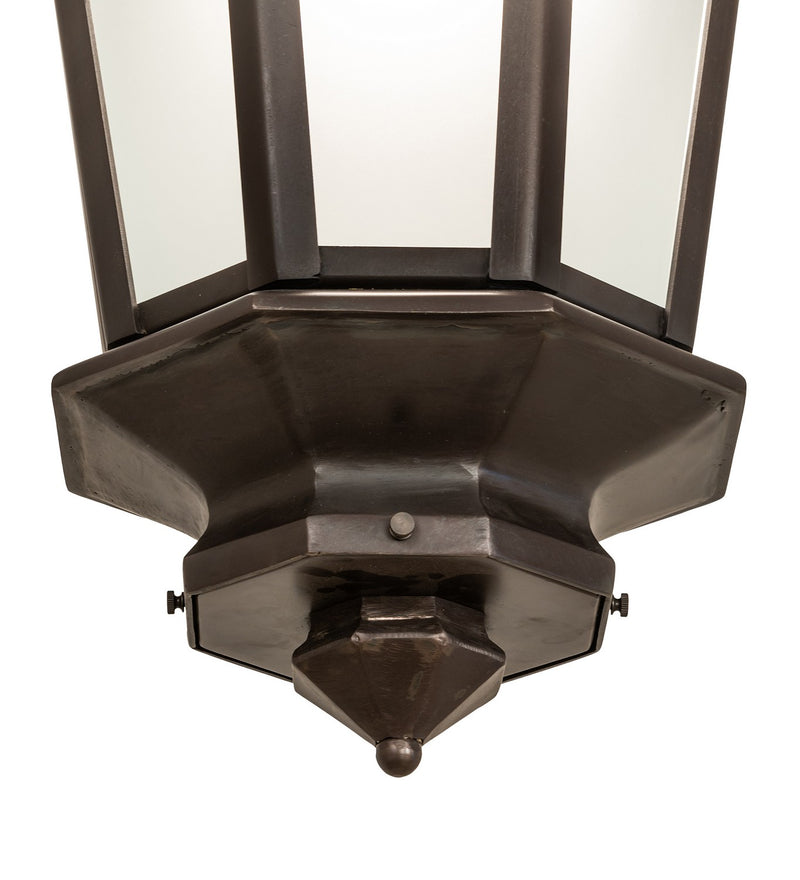 Meyda Tiffany 253236 One Light Pendant, Black On Brass