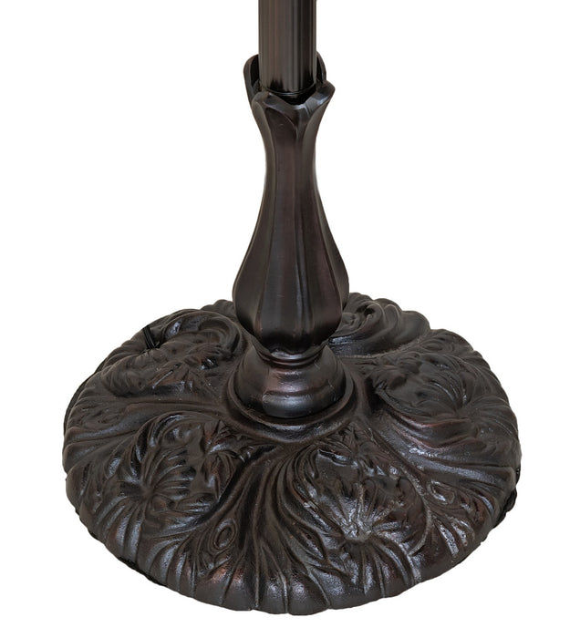 Meyda Tiffany 255708 One Light Torchiere, Mahogany Bronze