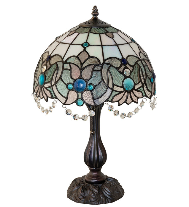 Meyda Tiffany 255710 One Light Table Lamp, Mahogany Bronze
