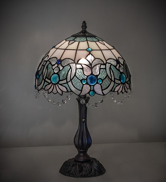 Meyda Tiffany 255710 One Light Table Lamp, Mahogany Bronze