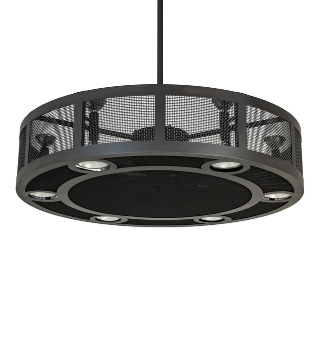 Meyda Tiffany 256320 LED Chandel-Air, Wrought Iron