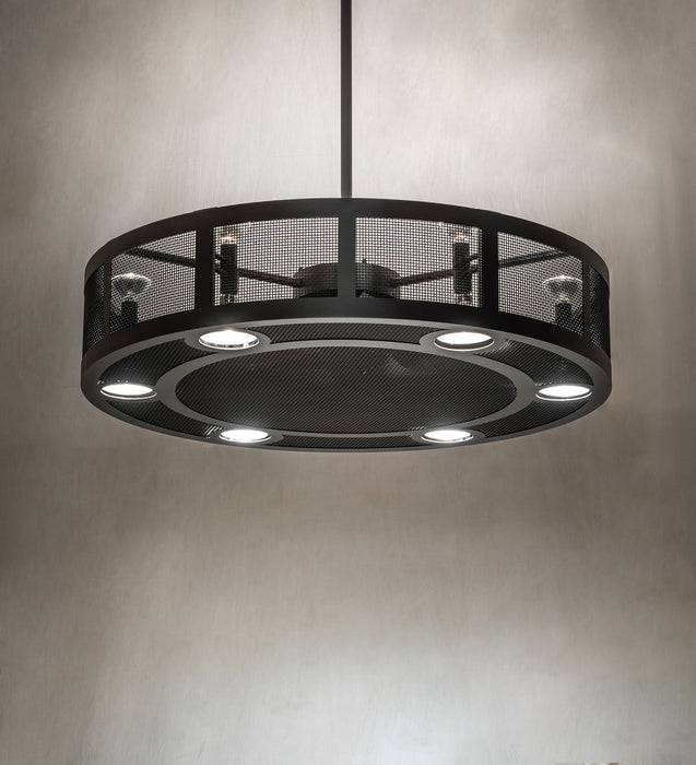 Meyda Tiffany 256320 LED Chandel-Air, Wrought Iron