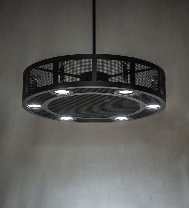 Meyda Tiffany 256320 LED Chandel-Air, Wrought Iron