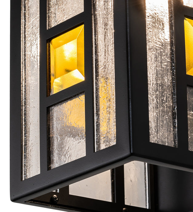 Meyda Tiffany 256651 LED Wall Sconce, Solar & Matte Black