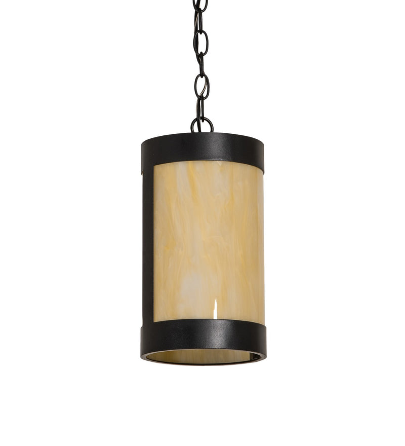 Meyda Tiffany 256975 One Light Mini Pendant, Textured Black