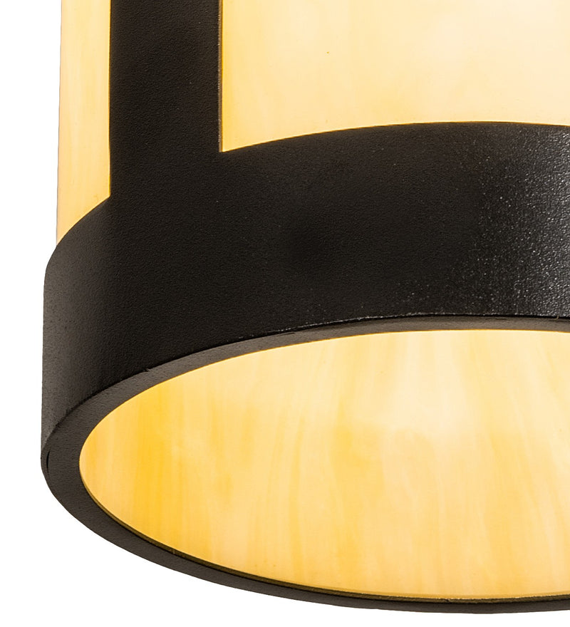 Meyda Tiffany 256975 One Light Mini Pendant, Textured Black