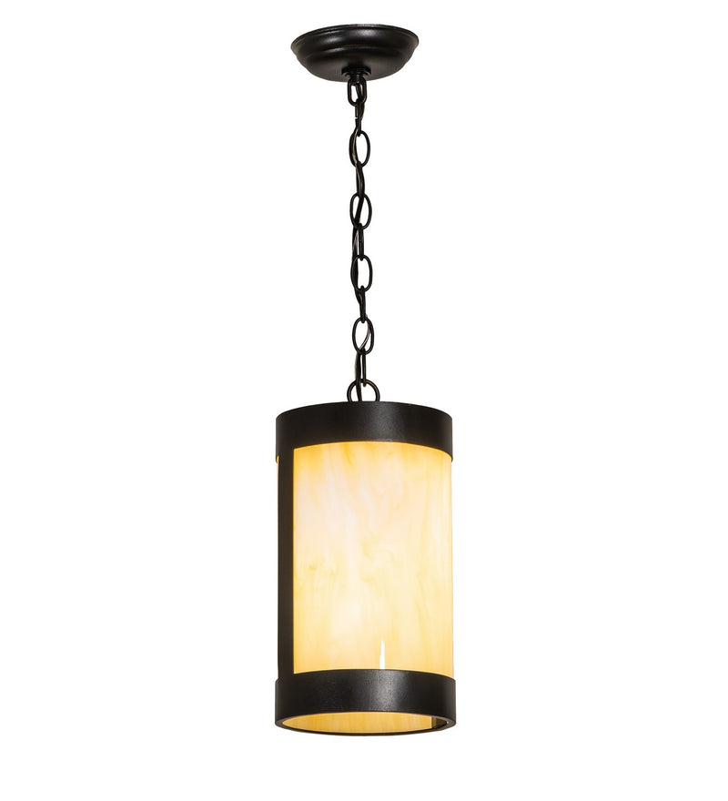 Meyda Tiffany 256975 One Light Mini Pendant, Textured Black