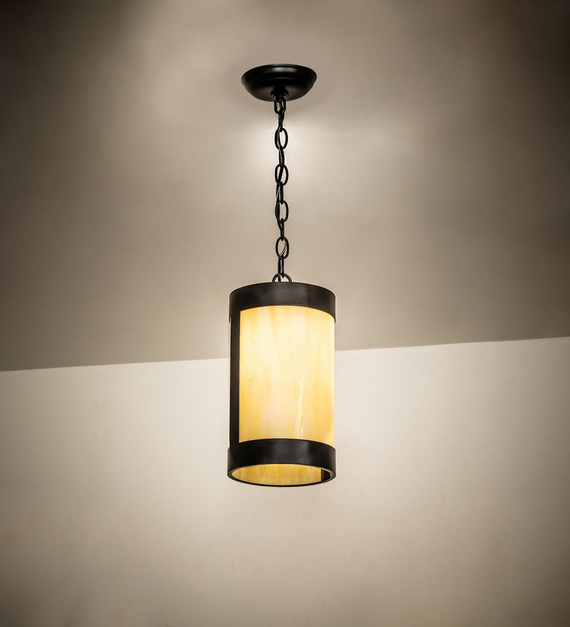Meyda Tiffany 256975 One Light Mini Pendant, Textured Black