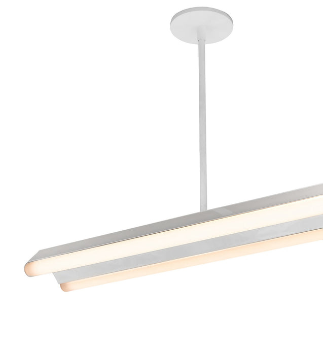 Meyda Tiffany 257336 LED Pendant, Polished Chrome & White