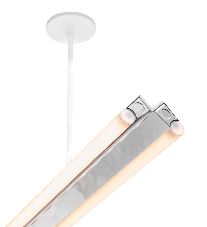 Meyda Tiffany 257336 LED Pendant, Polished Chrome & White