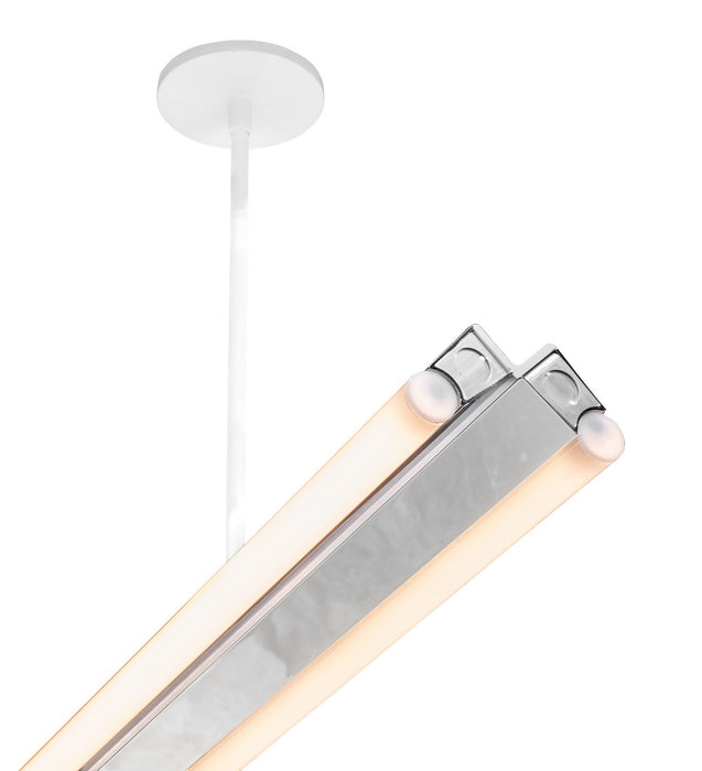 Meyda Tiffany 257336 LED Pendant, Polished Chrome & White