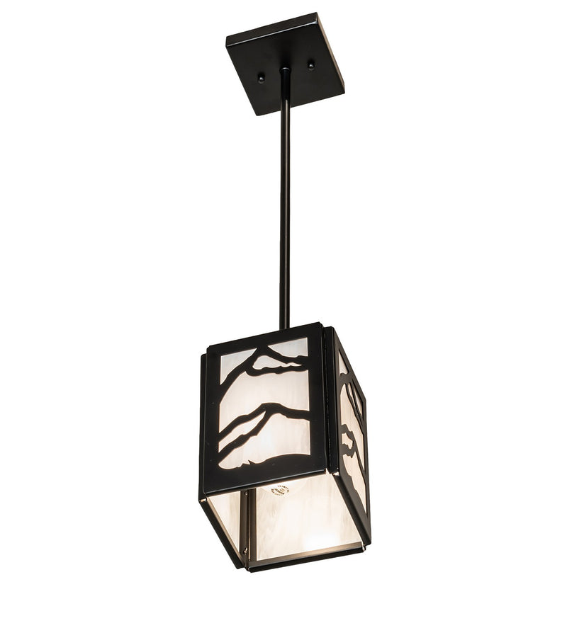 Meyda Tiffany 257912 One Light Mini Pendant, Solar Black
