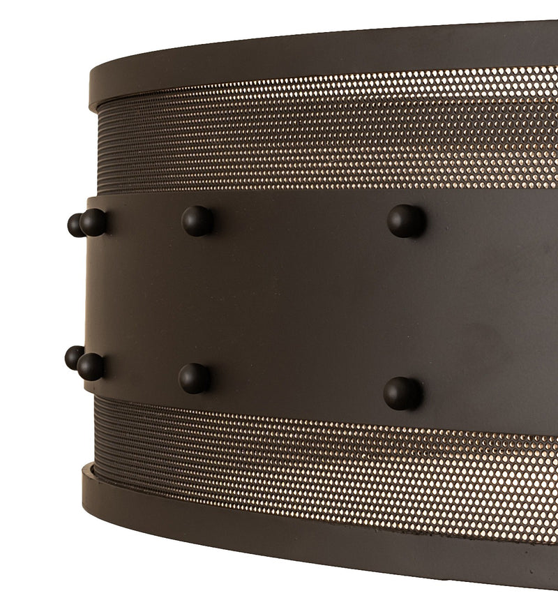 Meyda Tiffany 258294 Three Light Semi-Flushmount, Oil Rubbed Bronze