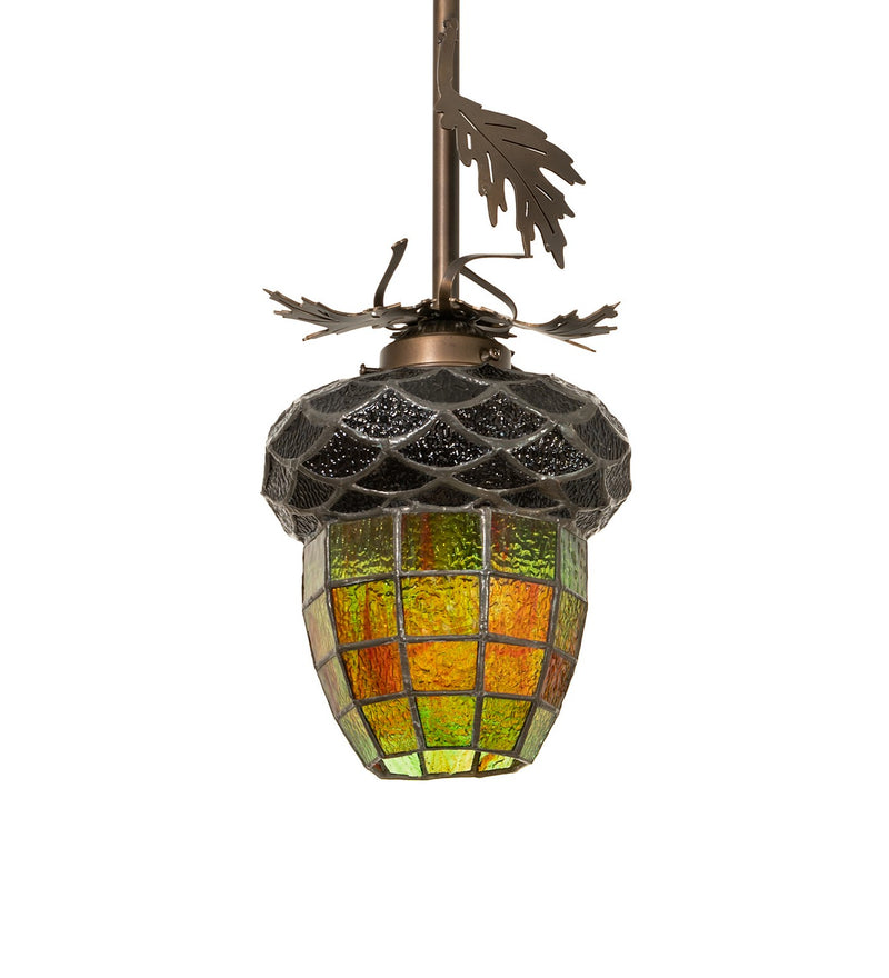 Meyda Tiffany 258896 One Light Mini Pendant, Antique Copper