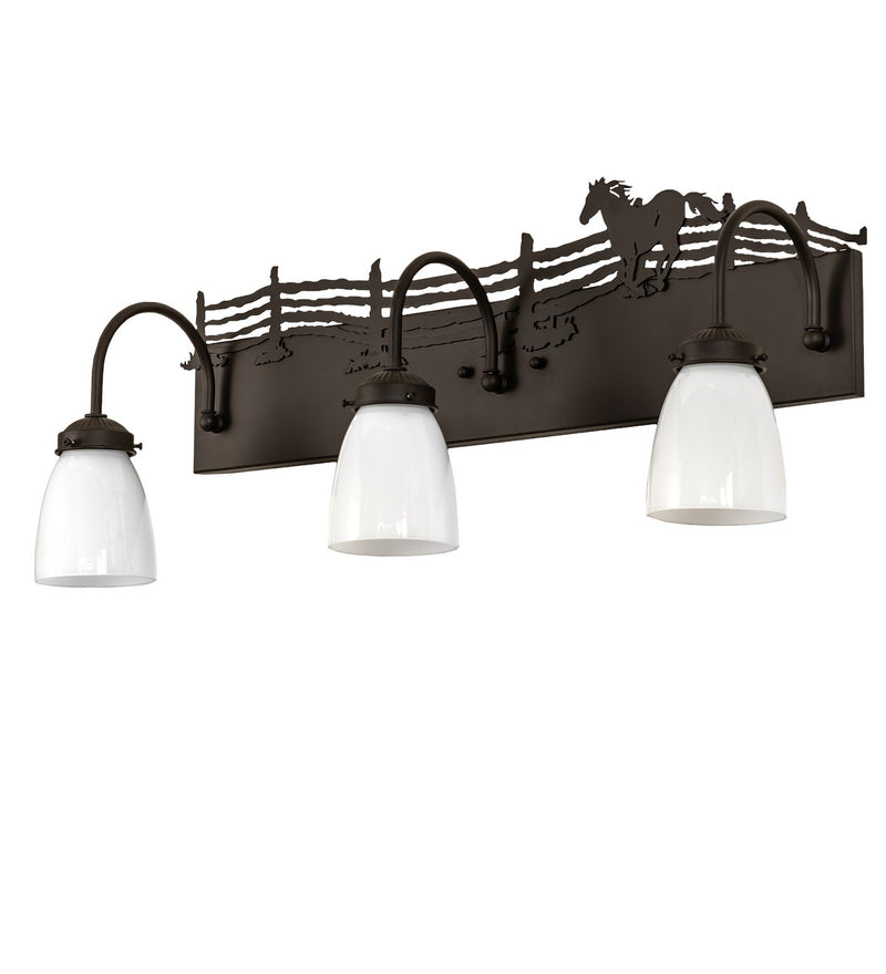 Meyda Tiffany 259225 Three Light Vanity, Oil Rubbed Bronze