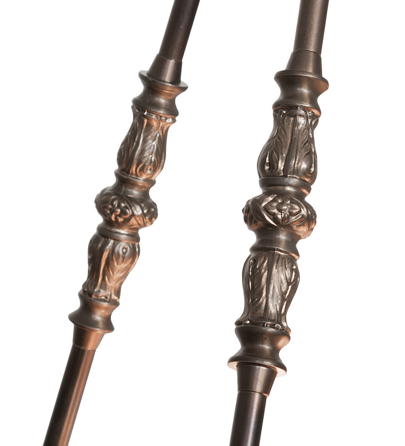 Meyda Tiffany 259256 Four Light Semi-Flushmount, Light Burnished Antique Copper
