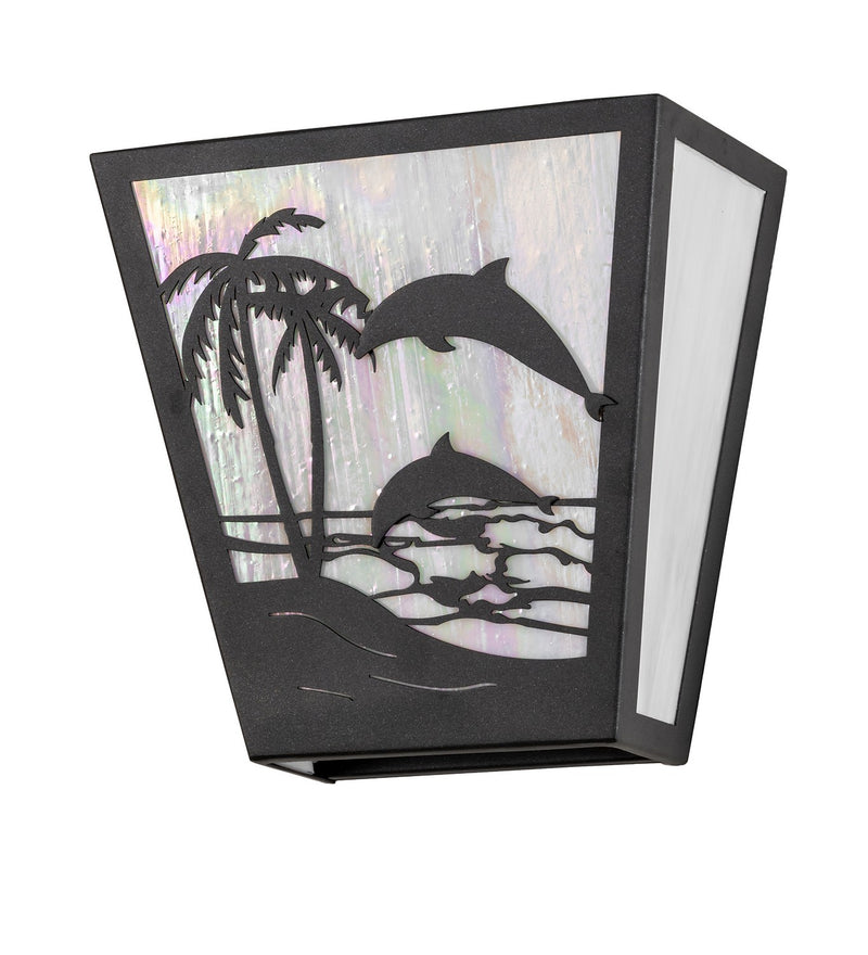 Meyda Tiffany 259292 Two Light Wall Sconce, Gunmetal Gray