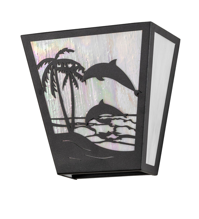Meyda Tiffany 259292 Two Light Wall Sconce, Gunmetal Gray