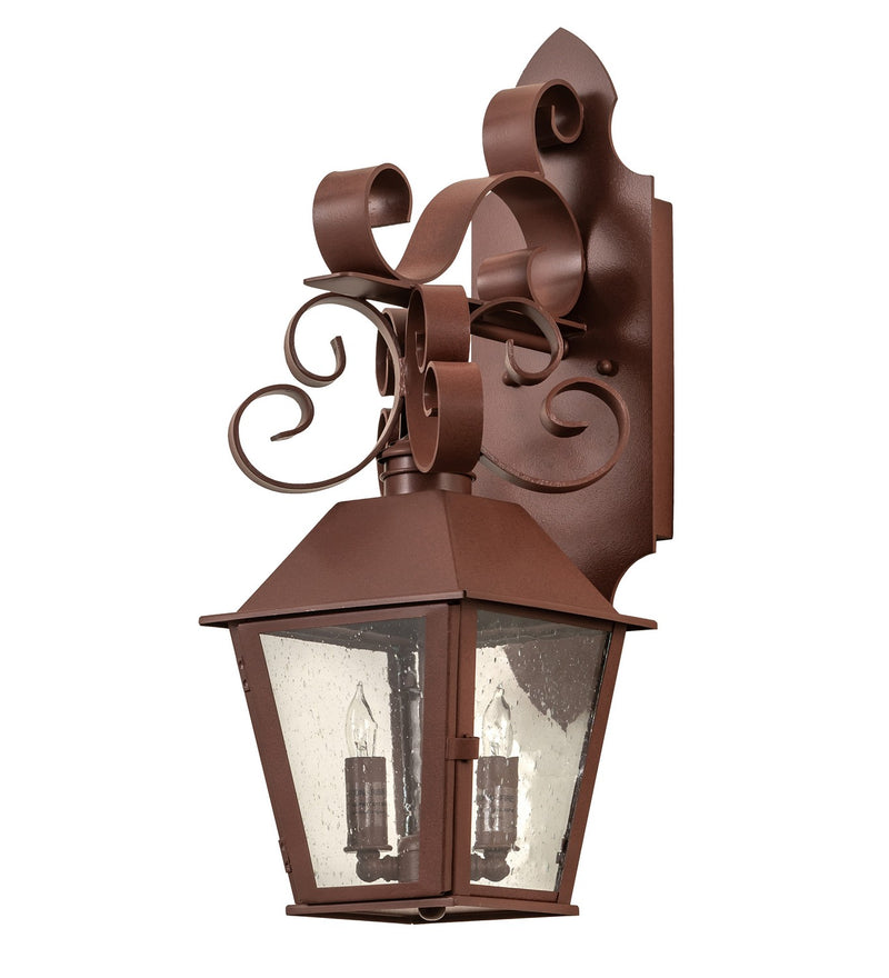 Meyda Tiffany 259487 Two Light Wall Sconce, Rust