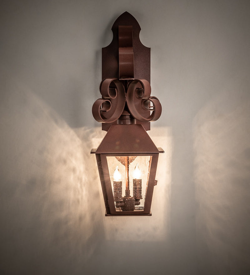 Meyda Tiffany 259487 Two Light Wall Sconce, Rust