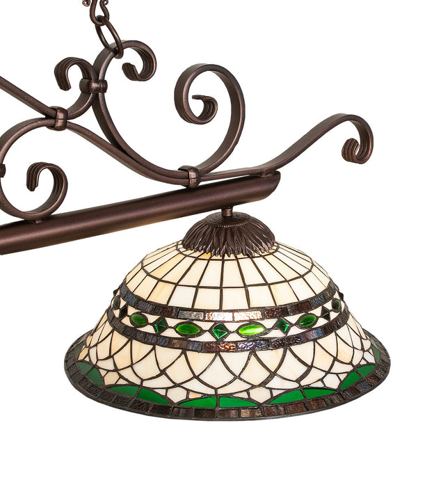 Meyda Tiffany 260055 Three Light Island Pendant, Mahogany Bronze