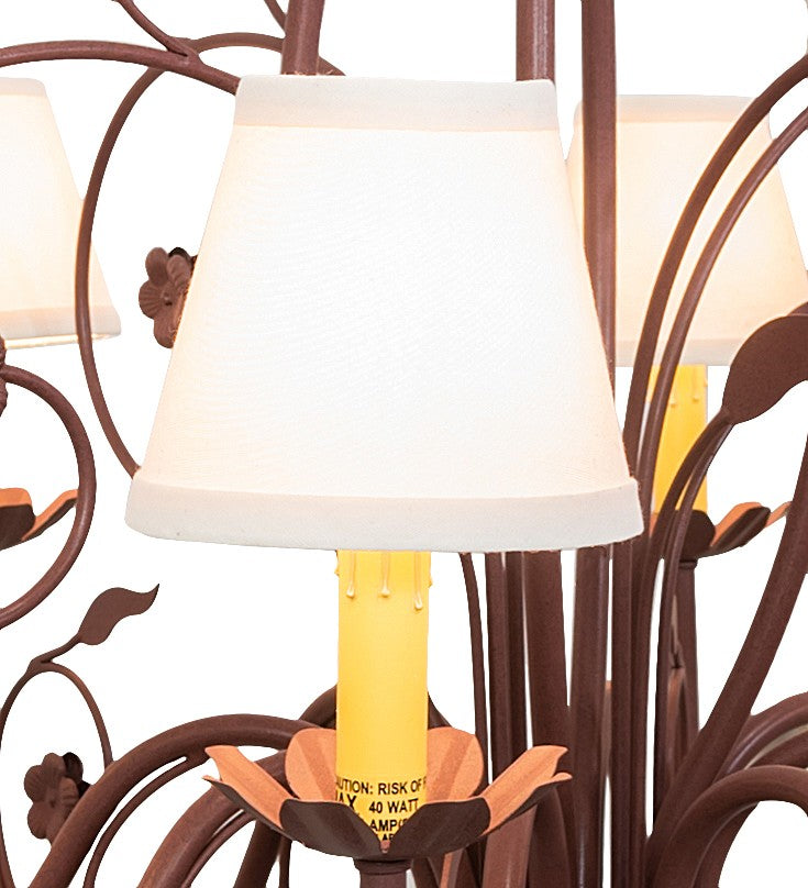 Meyda Tiffany 260209 Eight Light Chandelier, Rust