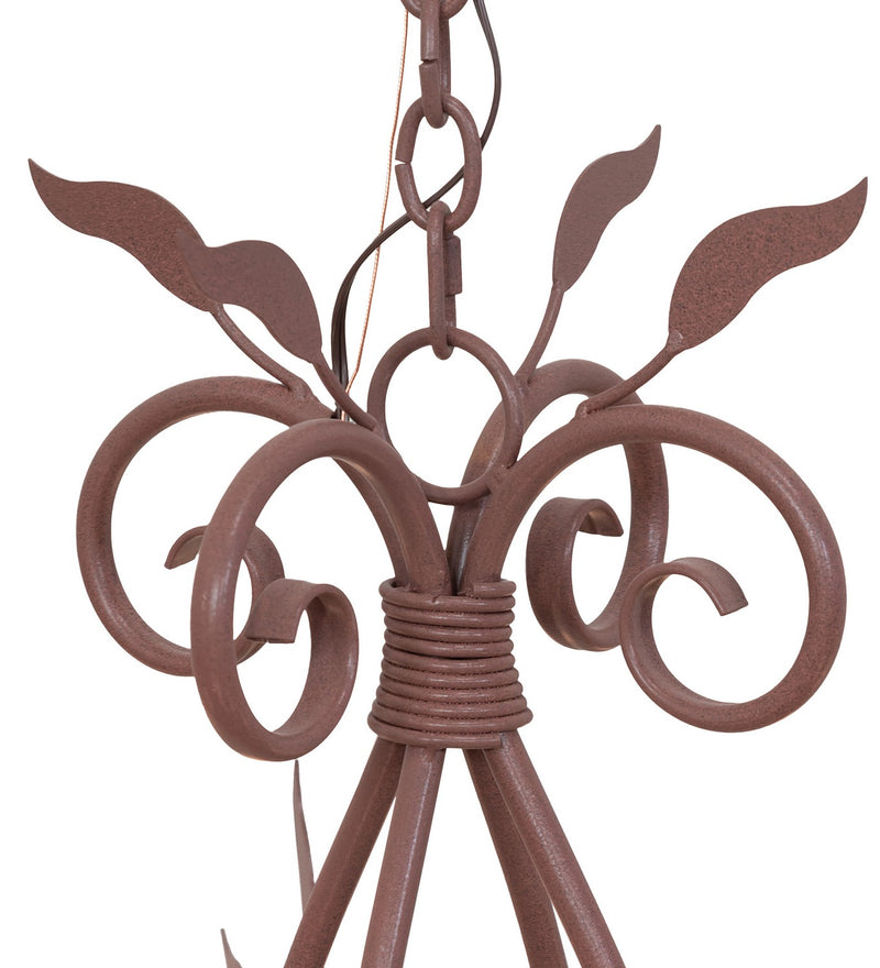 Meyda Tiffany 260209 Eight Light Chandelier, Rust