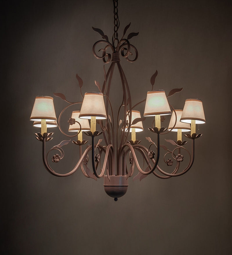 Meyda Tiffany 260209 Eight Light Chandelier, Rust