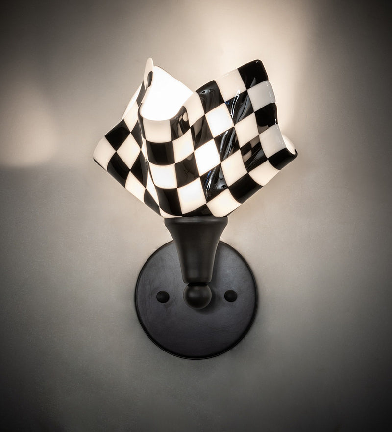 Meyda Tiffany 260355 One Light Wall Sconce, Nickel