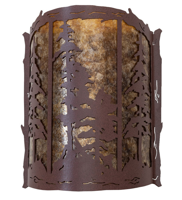 Meyda Tiffany 260435 Two Light Wall Sconce, Rust