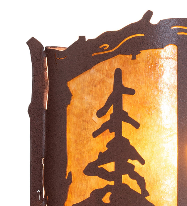 Meyda Tiffany 260435 Two Light Wall Sconce, Rust
