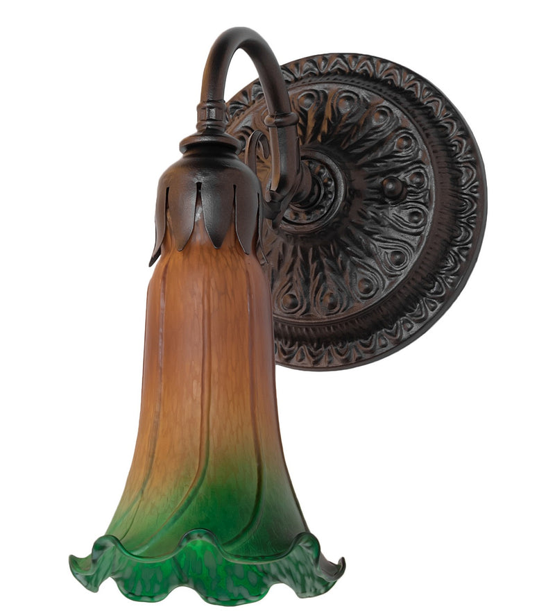 Meyda Tiffany 261095 One Light Wall Sconce, Mahogany Bronze