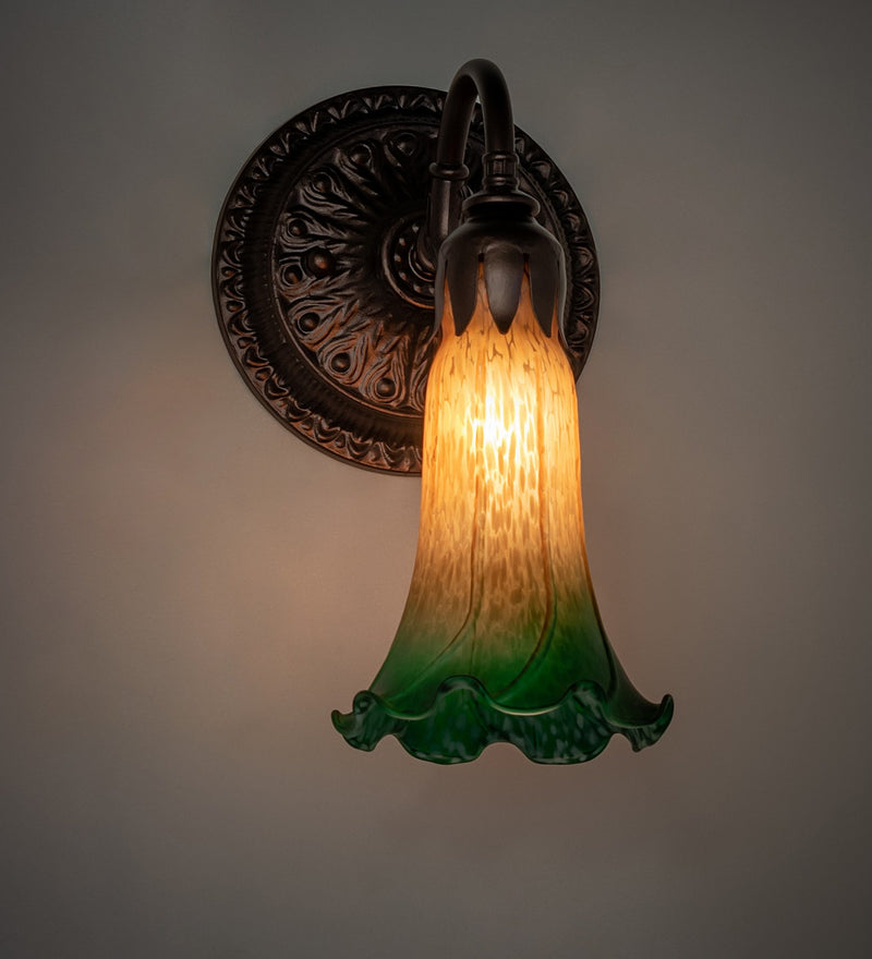 Meyda Tiffany 261095 One Light Wall Sconce, Mahogany Bronze