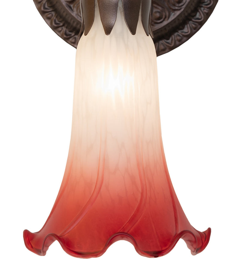Meyda Tiffany 261098 One Light Wall Sconce, Mahogany Bronze