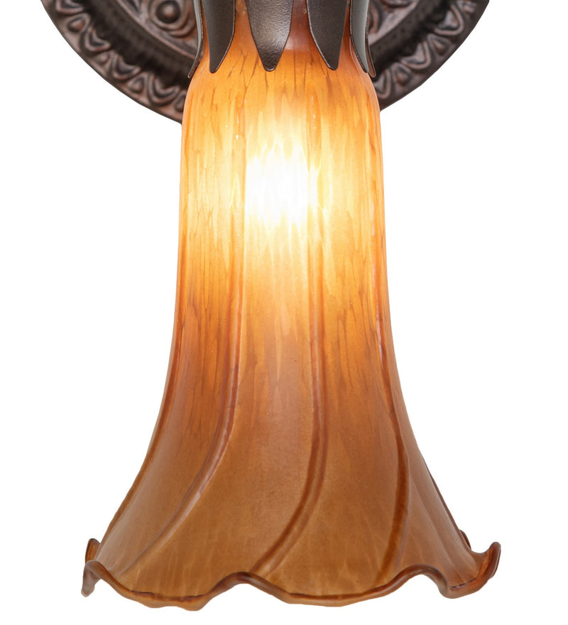 Meyda Tiffany 261099 One Light Wall Sconce, Mahogany Bronze
